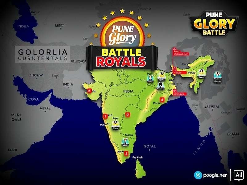 Pune Glory Battle Royals map of India